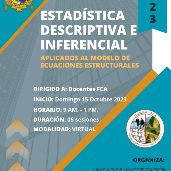 Curso: Estadística descriptiva e inferencial aplicados al modelo de ecuaciones estructurales