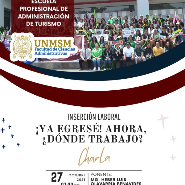 Charla sobre inserción laboral: ¡Ya egresé! ahora ¿Dónde trabajo?