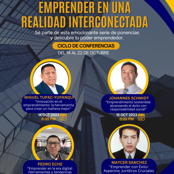 Ciclo de conferencias: «Emprender en una realidad interconectada»