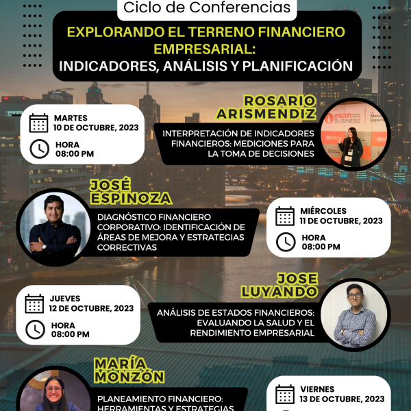 Ciclo de conferencias: «Explorando el terreno financiero empresarial: Indicadores, análisis y planificación»