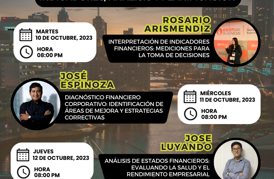 Ciclo de conferencias: «Explorando el terreno financiero empresarial: Indicadores, análisis y planificación»