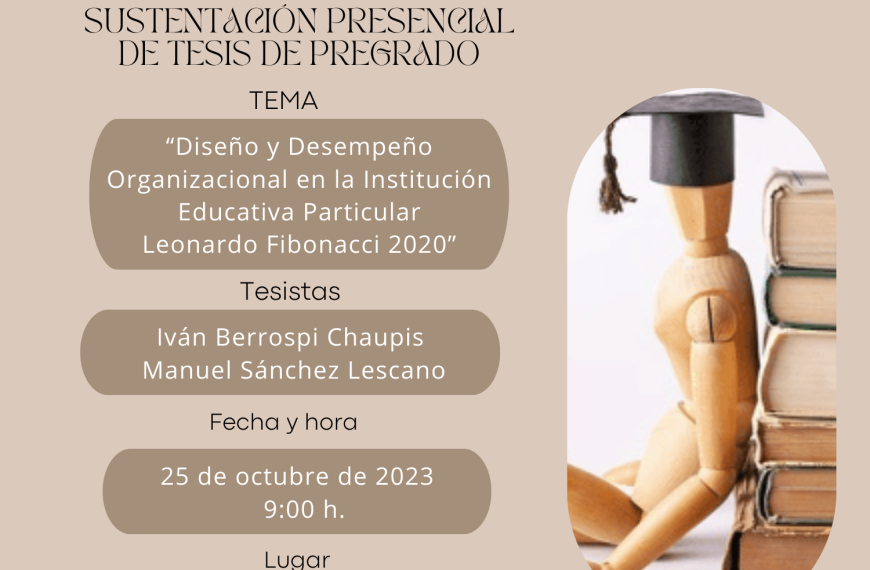 Sustentación presencial de tesis de pregrado