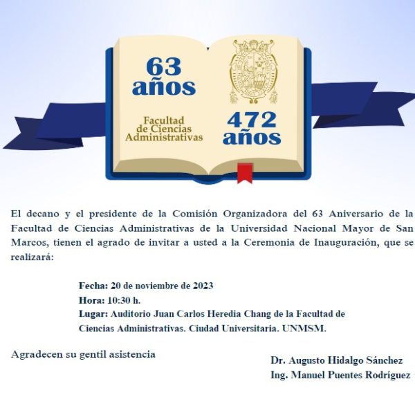 Decano invita a participar en actividades por 36 aniversario