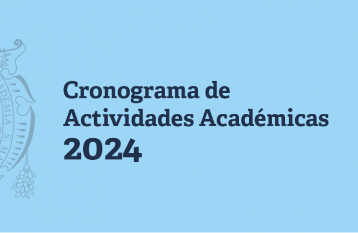 Cronograma de actividades académicas 2024