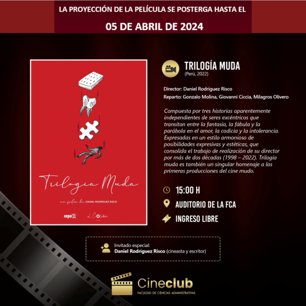 Se posterga el reinicio de proyecciones de películas en el Cineclub de la FCA