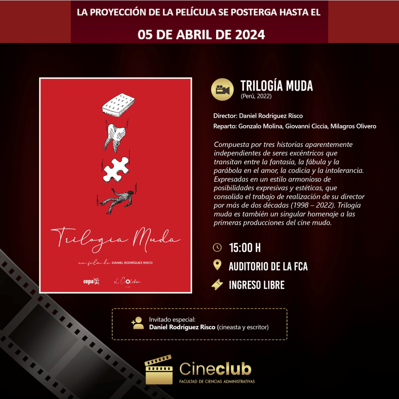 Se posterga el reinicio de proyecciones de películas en el Cineclub de la FCA