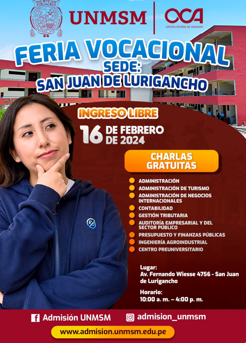 UNMSM lleva educación superior a San Juan de Lurigancho: Charlas gratuitas y oportunidades de admisión