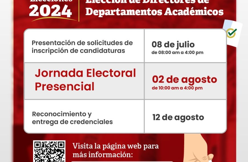 Cronograma de elecciones de directores de departamentos académicos 2024