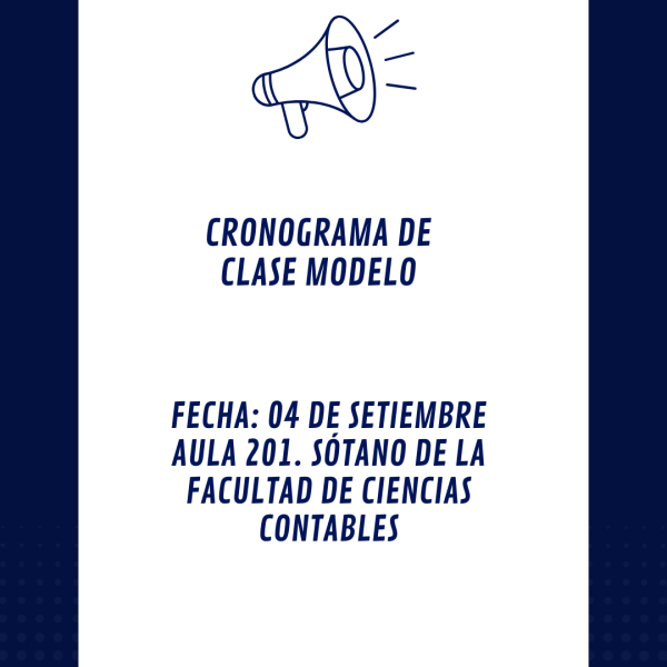 Concurso docente: Cronograma de clase modelo