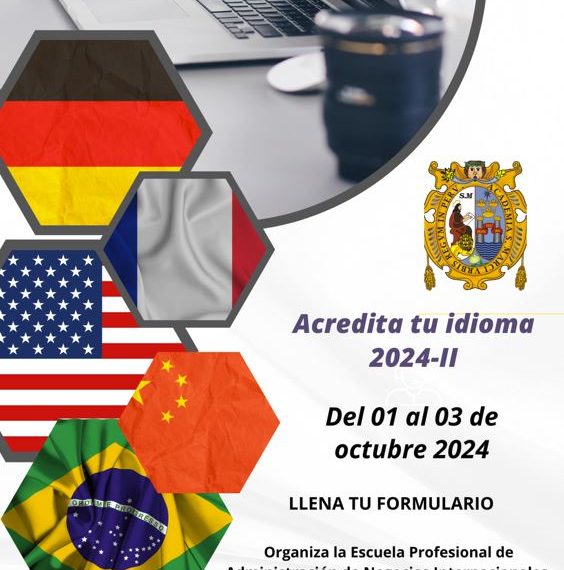 Negocios Internacionales: Acredita tu idioma 2024-II