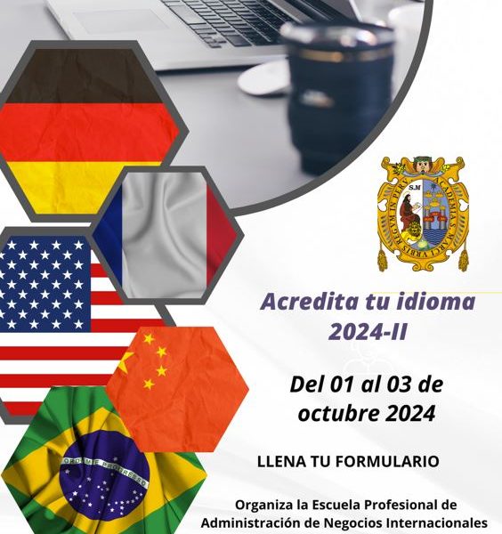 Negocios Internacionales: Acredita tu idioma 2024-II