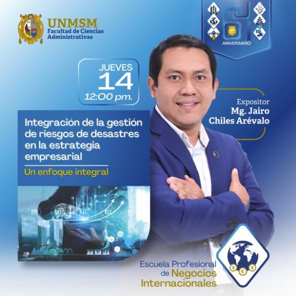 Charla: Integración de la gestión de riesgos de desastres en la estrategia empresarial: Un enfoque integral