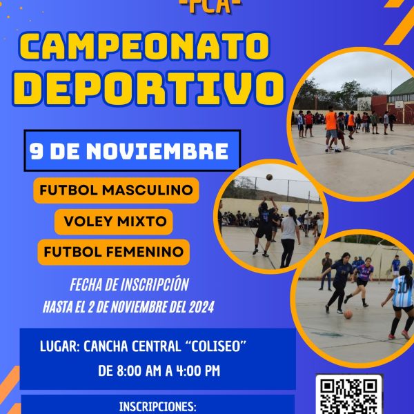 Celebra el 64° Aniversario de la FCA con nuestro campeonato deportivo