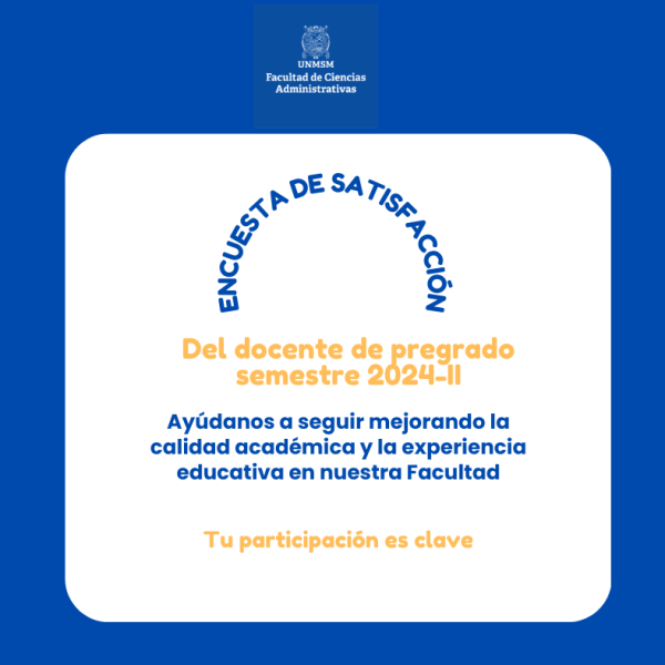 Encuesta de satisfacción docente de pregrado