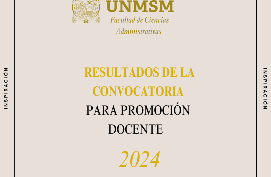 Resultados del Proceso de Promoción Docente 2024