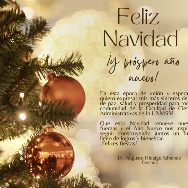 Feliz Navidad y próspero Año Nuevo