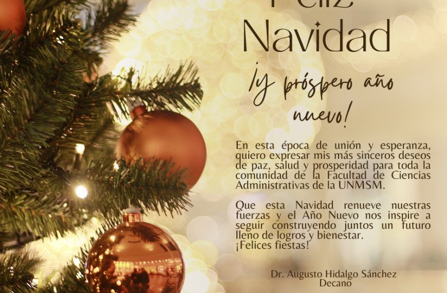 Feliz Navidad y próspero Año Nuevo