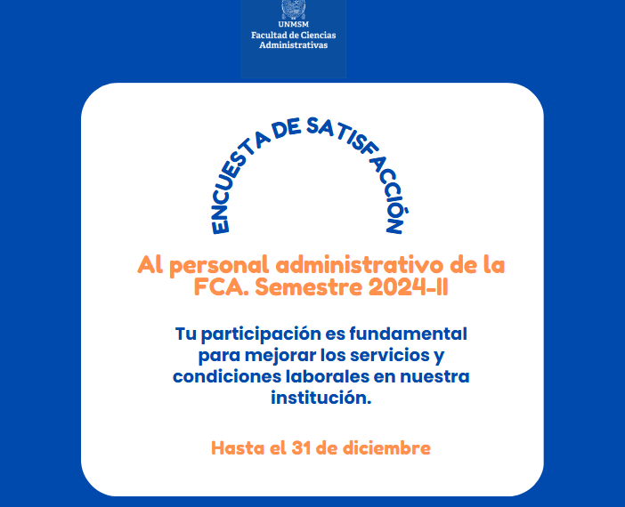 Encuesta de satisfacción del personal administrativo 2024-2