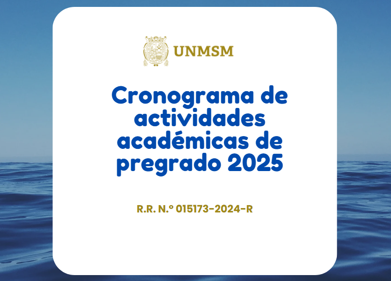 Pregrado: Cronograma de actividades académicas 2025