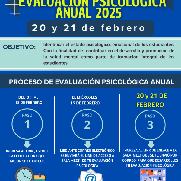Participa en la Evaluación Psicológica Anual 2025