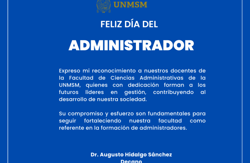 Feliz Día del Administrador