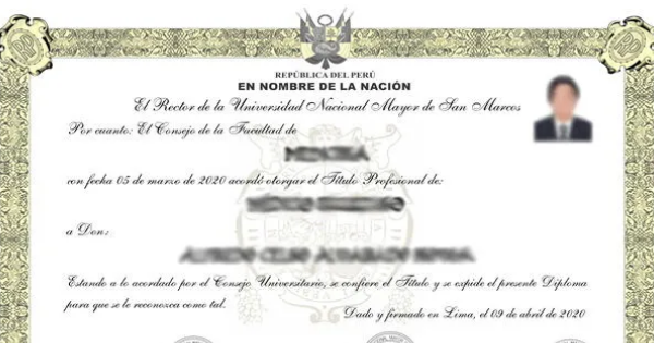 Nuevo servicio: Impresión física del diploma digital de la UNMSM