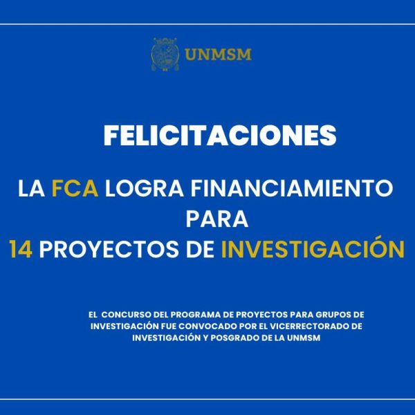 FCA logra financiamiento para 14 proyectos de investigación