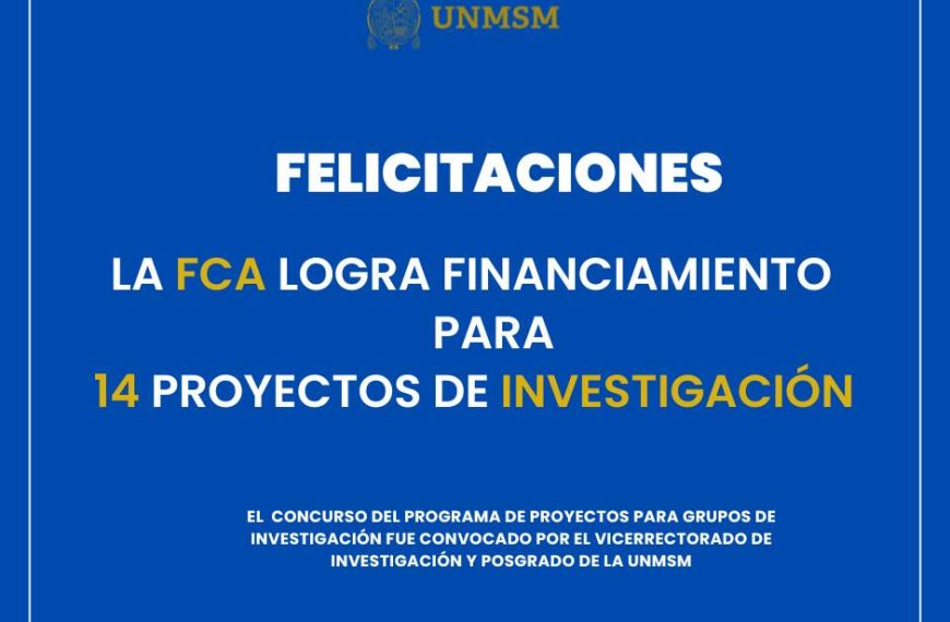 FCA logra financiamiento para 14 proyectos de investigación