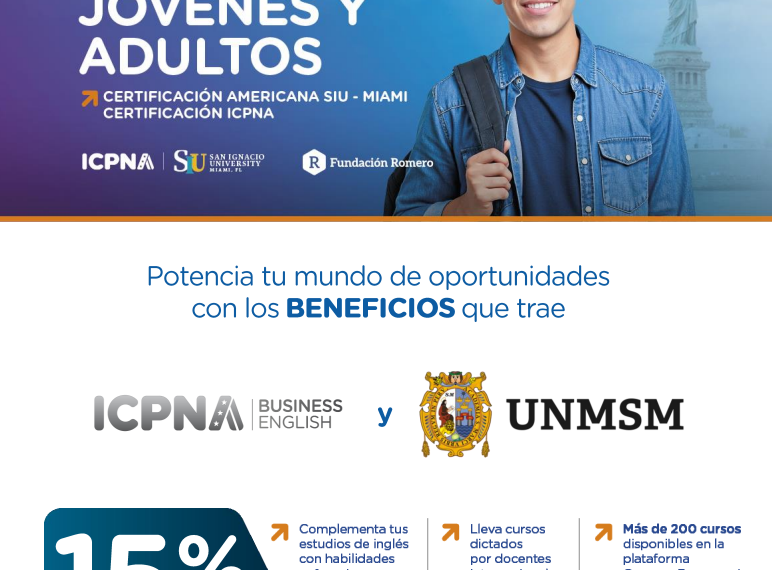 Descubre cómo estudiar inglés en el ICPNA con descuento