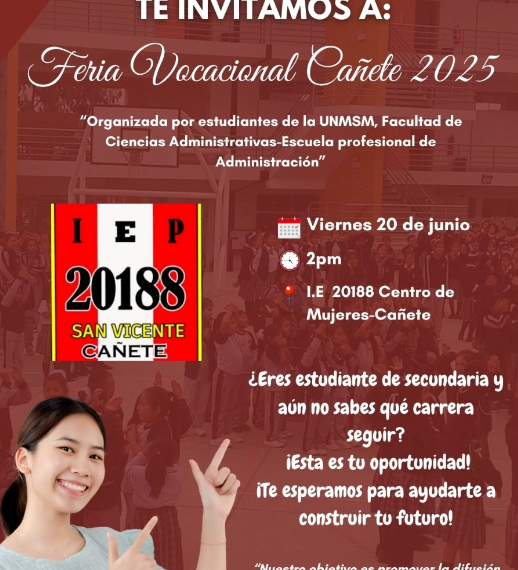 FCA presente en la feria vocacional Cañete 2025