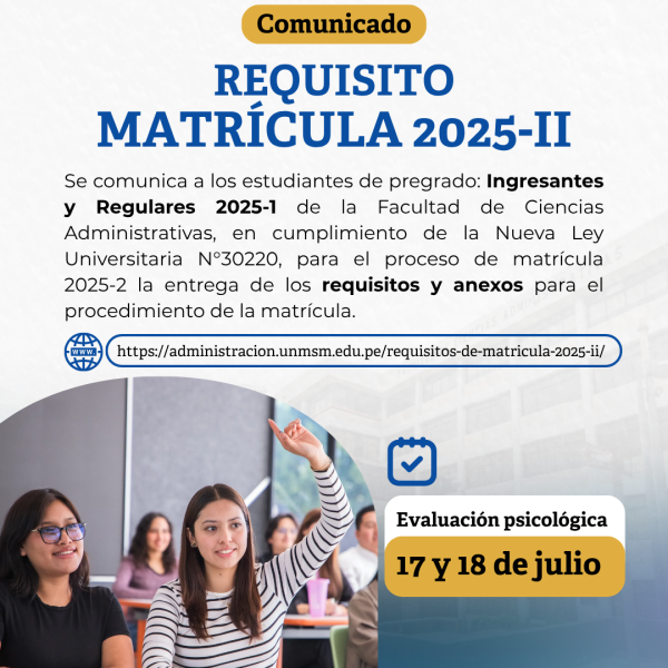 Requisitos de Matrícula 2025-II