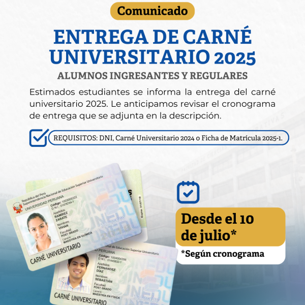 Entrega de carné universitario 2025