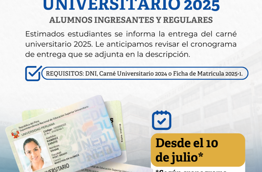 Entrega de carné universitario 2025