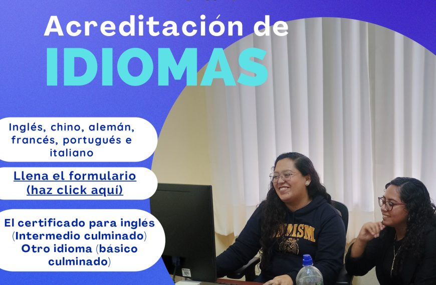 Acreditación de idiomas (E.P. Negocios Internacionales) 2025-II
