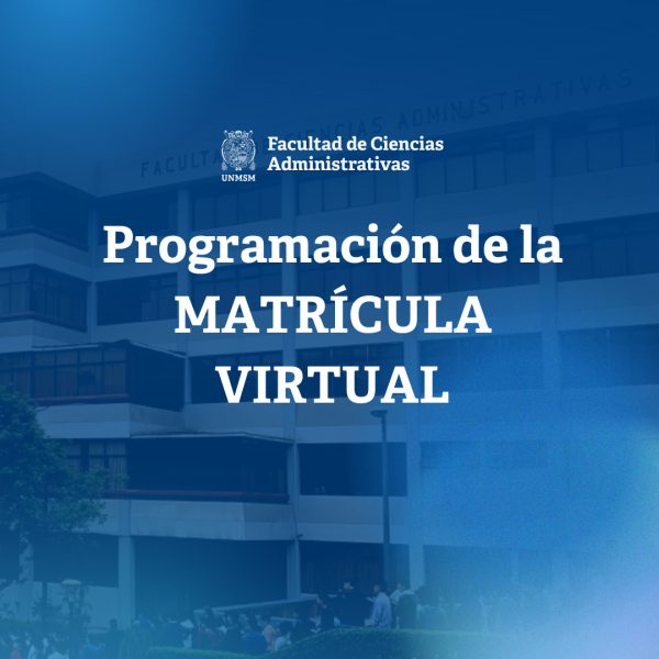 Programación de la MATRÍCULA VIRTUAL