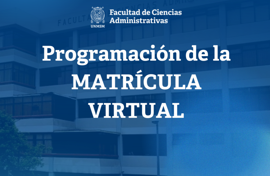 Programación de la MATRÍCULA VIRTUAL