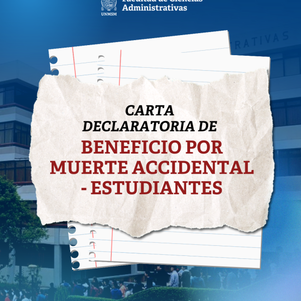 Carta declaratoria de “Beneficio por muerte accidental – Estudiantes”