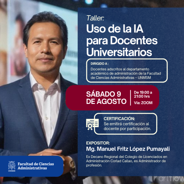 Capacitación docente: «Uso de la IA para docentes universitarios»