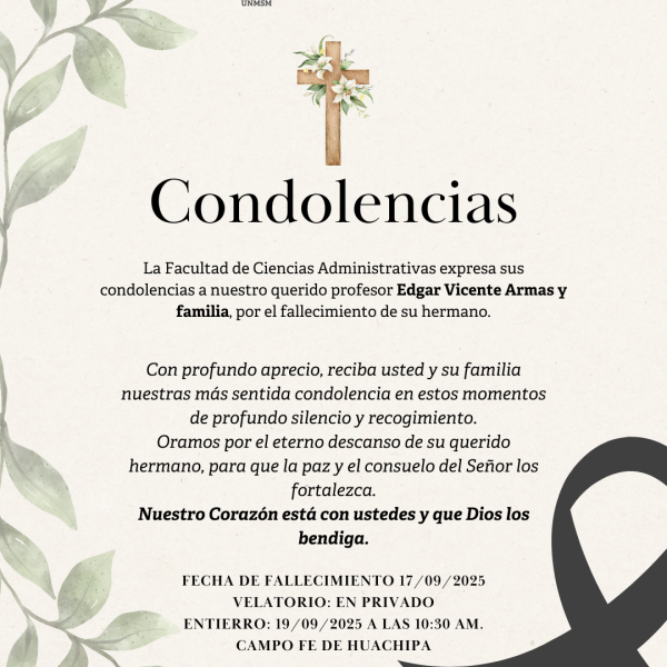 Condolencias