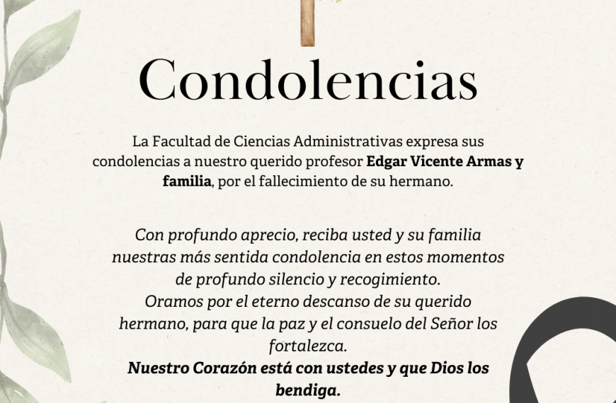 Condolencias