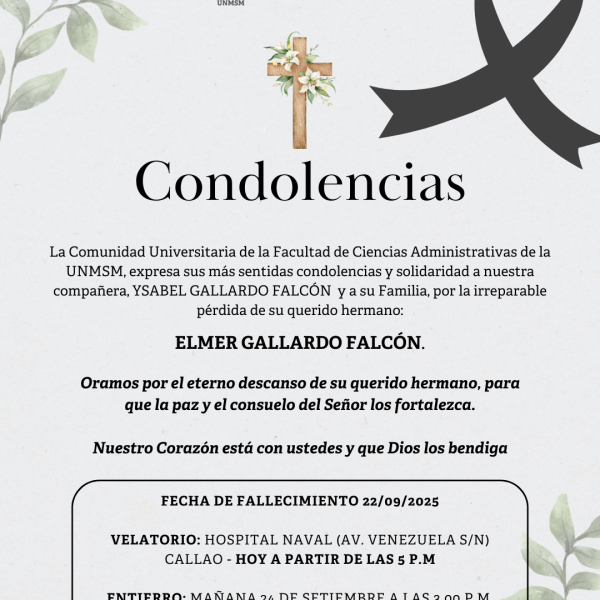 Condolencias