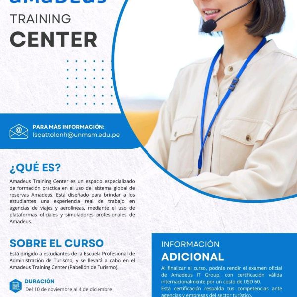 ¡Certifícate en AMADEUS Training Center!