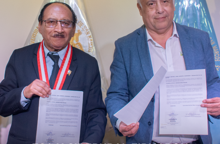 FCA-UNMSM firma convenio con CIDERURAL para fortalecer la formación académica y el desarrollo del sector cooperativo