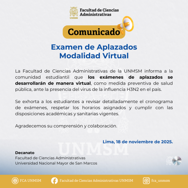 Examen de aplazados se desarrollará de manera virtual