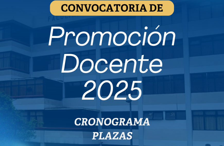 Convocatoria de PROMOCIÓN DOCENTE 2025