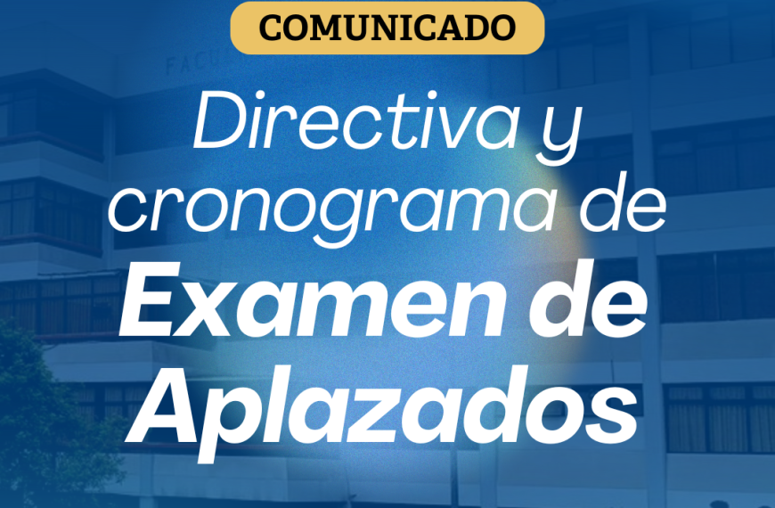 Examen de Aplazados: Cronograma