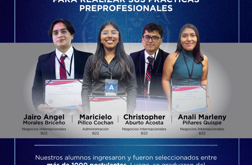 Nuestros estudiantes destacan en el I Programa de Extensión Universitaria SUNAT 2026