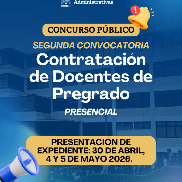 Concurso público: Contratación de docentes de pregrado (segunda convocatoria)