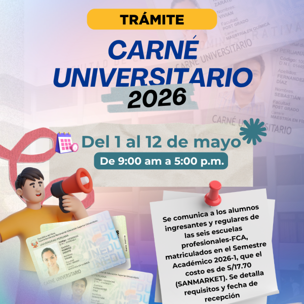 Trámite de Carné Universitario 2026