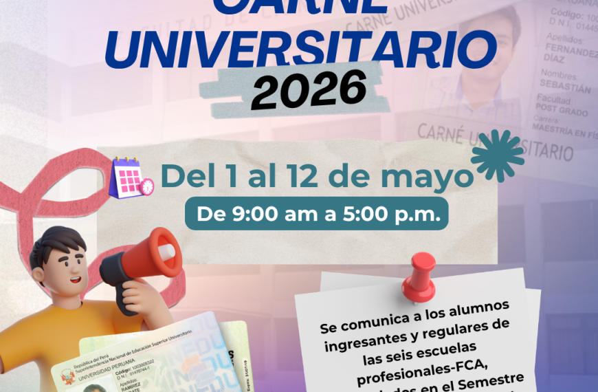 Trámite de Carné Universitario 2026